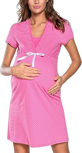 Italian Fashion IF Nattlinne Kvinnors Födelse Omvårdnad Nattlinne Gravid Graviditet Sovkläder Gravidmode