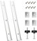 2 Stück Gehrungsschiene, 400mm T-Nut Schiene m8/m6, Tnutschienen Aluminiumlegierung, Track Jig mit 8 Schrauben, T Schienenrampe Tschiene für Holzfrästisch, Werkzeug Holzbearbeitung