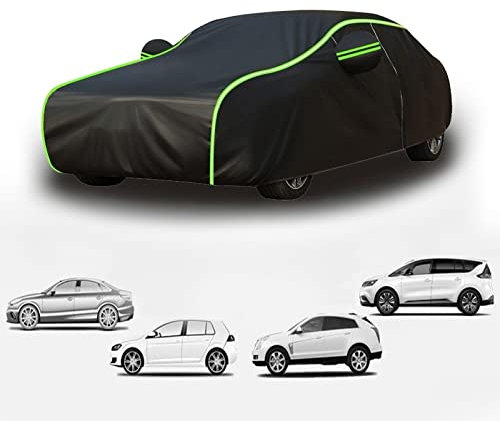 Auto Abdeckplane Wasserdicht füR Mini One Cooper Cabrio Clubman Paceman Coupe Countryman, Autoabdeckung Outdoor, Autoplane mit Hagelschutz, Autogarage Abdeckung, Atmungsaktiv (Color : 2, Size : Sing