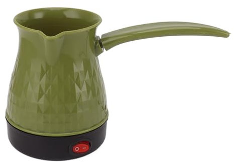 Fockety Cafetière Turque, Cafetière électrique Arabe, Grecque et Turque de 500 ML, Bouilloire Chauffante, Cafetière Turque en Acier Inoxydable pour la Maison, Le thé, Le café (Green)