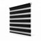 Funky Gadgets Store enrouleur jour et nuit en tissu double couche - Store zébré translucide ou occultant sans perçage - pour fenêtre et porte - noir, 64 x 210 cm (l x H)