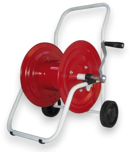 Briconess.com Carrello avvolgitubo da Giardino Pesante e Resistente in Acciaio zincato G42