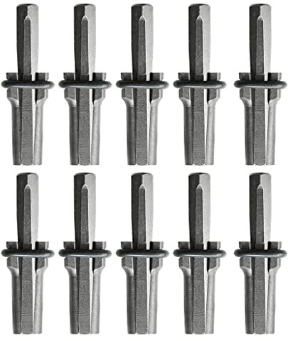 Juego de 10 cuñas divisoras de piedra de 5/8 pulgadas, cuñas de hormigón para piedra de hormigón, mármol, separación de rocas