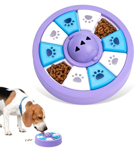 Hnonoxy Jouet Intelligence pour Chiens, Ralentissez à Manger des Jouets de Chien pour l'entraînement du QI, Jouets D'enrichissement pour Chiens de Grande, Moyenne et Petite Taille (Violet)