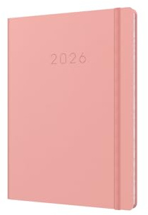 Collins Legacy – Agenda semainier 2026 12 mois, couverture rigide, rose (CL53.50–26)