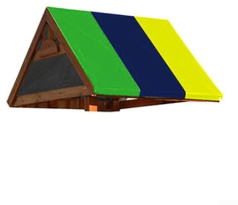 Housse d'auvent facile à utiliser pour équipement de jeu en plein air, légère et protège contre les intempéries (vert, bleu, jaune)