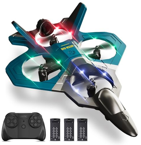 4DRC RC Airplanes Remote Control Airplanes with 3 Batteries, Foam RC Planes for Kids Adults Beginners 4-7 8-12 12-16, Remote Control Helicopter Fighter Jet Drones for Kids Adults, 360° Flip