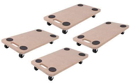 Rollbrett Transportroller, 4 STK. Möbelhund bis 200kg Rollwagen Handwagen Transportkarre Transportwagen Möbelroller Kistenroller Transporthilfe