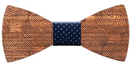 Mr.Van Pajarita Madera Hombre, Pajarita Hombre Niño Maciza Corbata Ajustable y Atado Pajaritas Tirantes Corbatín de Navidad, Creativos Handcrafted para la Boda o el Desgaste Diario