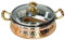 100% Pure Beautiful Steel Copper Casserole Dish Serving Royal Handi Stylish Glass Lid -7 Inch Indian Dinning Experience, Gift, Valentine Gift,
