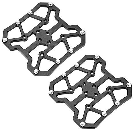 Pedal Klickpedal-Plattform-Adapter für SPD, Aluminiumlegierungs-Pedal-Plattform-Adapter (Schwarz)