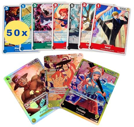 HEART FOR CARDS - 50 tarjetas de una sola pieza (en inglés, más 1 rara garantizada) + protección de envIo de Heartforcards