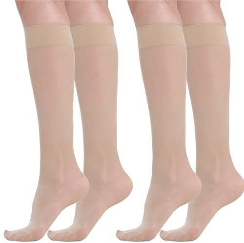 BeOnTop Gambaletti Compressione Graduata Donna 70 Denari 2Pz - Calze Compressione 17-18 mmHg, Riposanti, Contenitive, Elastiche Per Vene Varicose, Comfort Support Line - Made in Italy
