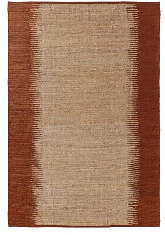 benuta Pure Juteteppich Tulsi - Terracotta 80x150 cm - Sisal/Jute - Rechteckig & im Style: Vintage, Ethno-Style, Retro - Pflegeleicht für Wohnzimmer Schlafzimmer