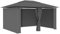 Carpa de jardín con Cortinas, Xichuzi Pergola Jardin Exterior, Cenador, Carpas para Terraza, Carpa Jardin Exterior, Gris Antracita 4x3 m