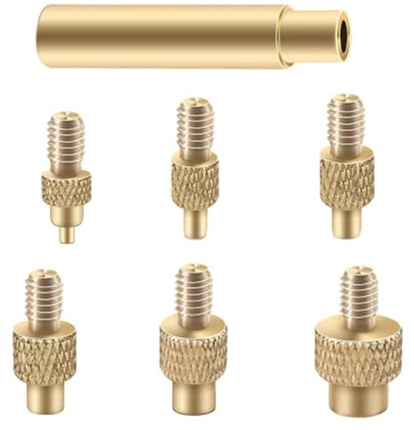 Alrens Juego de 6 puntas de soldador universales 936 para insertos de rosca, tuercas de fusión M2, M3, M4, M5, M6, M8, compatibles con accesorios de impresora 3D