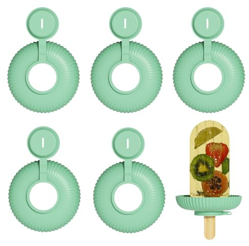 Glasshållare För Barn - Smältfri Glassklubborhållare,5-Pack Återanvändbar Silikonhållare Förhindrar Dropp, Perfekt För Resor & Utomhus