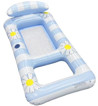 XUQEAYWD 154 x 82 cm colchón hinchable para piscina, colchón de aire para piscina, hamaca hinchable, colchón de aire para adultos, sillón hinchable