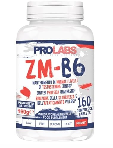 Prolàbs Zmb6 160 compresse - zinco magnesio vitamina b6 - combatte affaticamento e stanchezza