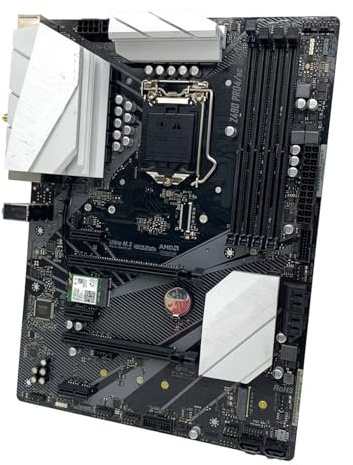 Cartes mères Fit for ASROCK Z490 PRO4/AC Compatible avec Les processeurs Intel Core i9-10900K, i7-10700K, i5-10400F et i3-10100F (LGA1200), chipset, mémoire DDR4, PCIe 3.0, Format ATX