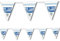 3,5m Wimpelkette * GRIECHENLAND * als Deko für Länderparty von DH-Konzept // Mottoparty Banner Girlande Partykette