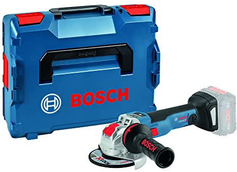 Bosch Professional 18V System Akku Winkelschleifer GWX 18V-10 SC mit X-LOCK (inkl. Schutzhaube, Trennschutzhaube, Zusatzhandgriff, Einlage, L-BOXX, ohne Akku/ Ladegerät)