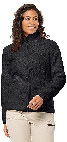 Jack Wolfskin Damen High Curl Jacket W Fleece Jacke, Schwarz, S EU