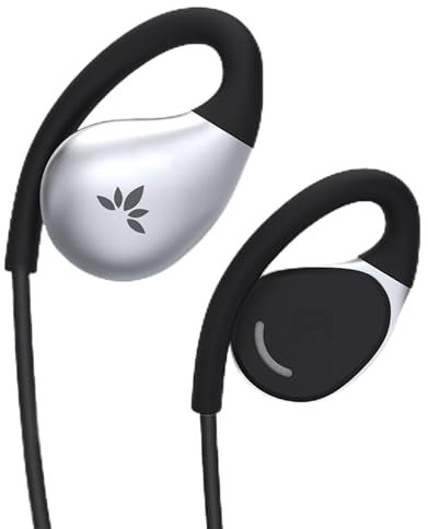 Avantree Resolve (Grande) - Auriculares Abiertos Cableados c/Mic y Gancho, para Seniors/Hombres c/Orejas Grandes, Oficina/Exterior/Hogar, 3.5mm AUX