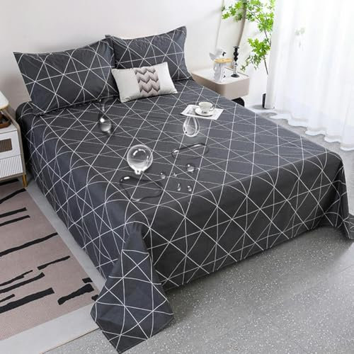 Sábana De Algodón Impermeable Y Estera Separadora De Orina, Sábana para Niños, Sábana para Cama Individual Y Doble para El Hogar-01-200X230cm-1Pieza