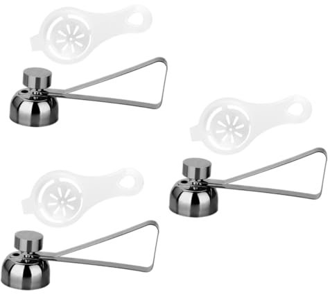 Cabilock 3 Juegos Abridor De Cáscara De Huevo Yema De Huevo Revuelto De Acero Inoxidable 2 Piezas * 3
