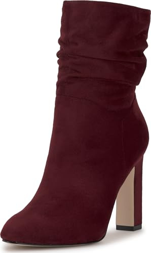 Jessica Simpson Mixtesa Slouch Bootie, Dark Cherry, 10
