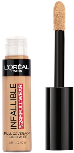 L'Oreal Paris Makeup Infallible Full Wear Waterproof Matte Concealer, Full Coverage, Amber, 0.33 fl. oz.