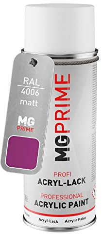 MG PRIME RAL 4006 Porpora traffico/Traffic purple Bomboletta spray 400 ml opaco asciugatura rapida