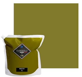 Peinture Vert Kaki Acrylique Brexit - Aspect Satin - Peinture Mur, Plafond, Boiserie & Balcon - Lessivable - Séchage En 30 min - COV A+ - Fabriquée En France - 5 L - BARBOUILLE