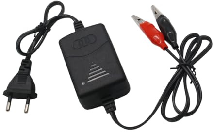 Riloer 12V intelligentes Batterieladegerät, Blei-Säure-Batterieladegerät, Geeignet für 12V Blei-Säure-Batterien Motorradbatterien Batterie Autobatterien