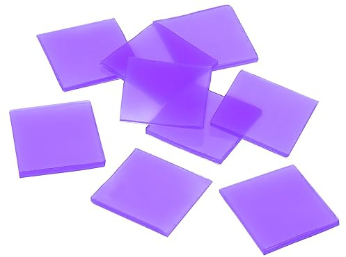 PATIKIL 2 x 2cm Diamante Pintura Pegamento Arcilla, 50 Pcs Pegamento Arcilla Cera Herramienta Establecer para Diamante Pintura, Bricolaje Artesanía, Púrpura