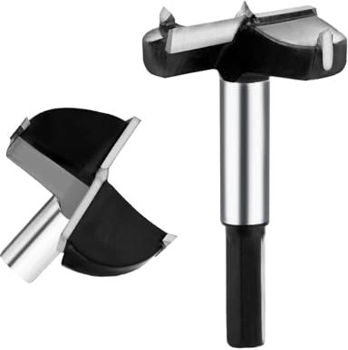 hsawbit 38mm Forstner Drill Bit Hinge Cutter Carbide Tipped Forstner Bit for Kitchen Cupboard Hinges, Hard Wood Hole Saw Woodworking Drilling Hinge Drill Bit