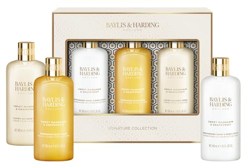 Baylis & Harding Sweet Mandarin & Grapefruit Luxury Bathing Essentials Gift Set - Vegan Friendly (Pack of 1)