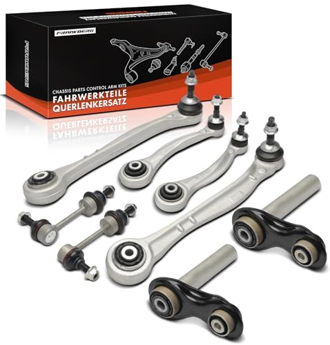 Frankberg 8x Kit de Bras de Suspension Arrière En haut Compatible avec X5 E70 3.0 4.8i xDrive30d xDrive35i xDrive40d xDrive50i Barre d'Accouplement X6 E71 E72 30d 35d 35i Remplacer# 33326796001