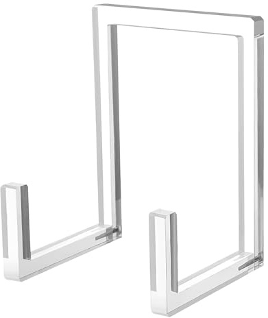 Espositori in acrilico | Supporto multifunzionale per foto, mensola a cavalletto in acrilico, scaffale decorativo per cartolina, opere d'arte