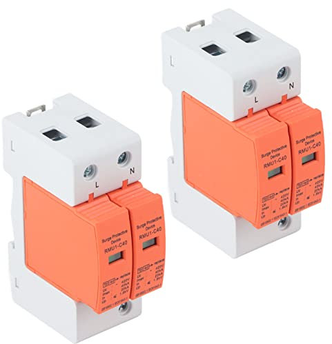 Hyuduo SPD 2P Dispositivi di Protezione SPD Descrizione Circuiti di Protezione per Parafes AC per Copertura per PC per gli Stati Uniti in Casa (Imax: 40kA)