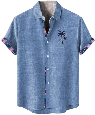 Camicia casual da uomo africana Dashiki camicia retrò western cowboy stampa maglietta estiva a maniche corte stile etnico casual button down hawaiani camicie risvolto spiaggia top top