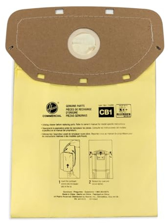 Hoover Sealed Collar Allergen Vacuum Bag, Pack of 10, Synthetic Material