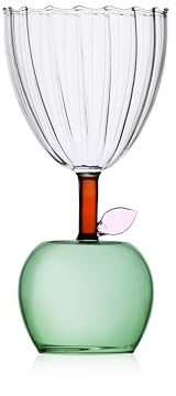 Ichendorf Milano Calice Pomme Verde, Collection Fruits & Flowers, 30 cl, verre borosilicaté, fait à la main