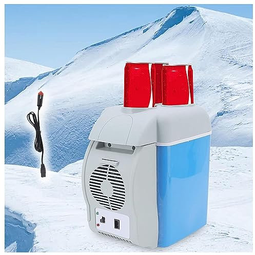 ROLTIN Geräuscharmer Elektroauto-Kühler, 7,5 l, Auto 12 V, geräuscharmer Plug-in-Autokühler, mit Kühl- und Heizfunktion, Kühler für LKW, für alle 12 V-Fahrzeuge