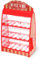 Süßigkeitenspender mit 9 Fächern - 30 x 18 cm - Candy Bar im Retro Design mit Zange - Süßigkeiten Spender Bonboniere Weingummi Jellybeans Theke