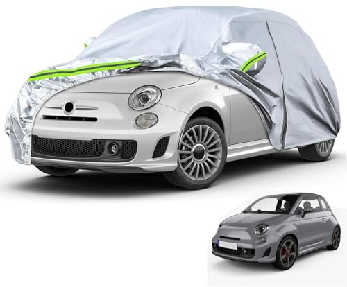 Coperchio Di Auto Sostituzione Del Garage Completo Per 2007-2022 FIAT 500 500C 500E Abarth 500, Copertura Per Auto Completa Coperchio Di Terapia Per Auto-Polvere Impermeabile Con Cerniera