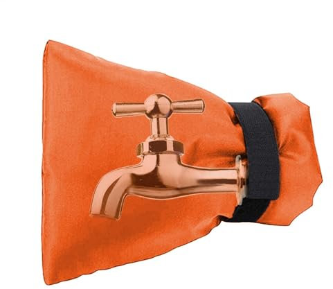 Fundas de grifo para invierno, cubierta exterior para grifo, protección contra la congelación, 14 x 19 cm, cubierta de invierno anticongelante aislada, calcetines de grifo de invierno, protector de