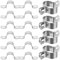 HOMSFOU 20pcs Stainless Steel Pipe Clamp Clamps Heavy Duty Adjustable Reel Water Hose Tube Expandable Short Hose Valve Cable Dryer Vent Flex Hose Inlet Hose Clamps Assortment Pipe Clamps