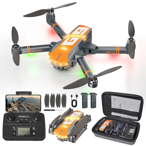 G9 GPS Drones with Camera 4k Professional for Kid & Adults, Under 249g, RC Quadcopter, Brushless Motor and Follow Me, 45-Min Flight Time, 5G FPV Transmission and Auto Return (Dark Gray)